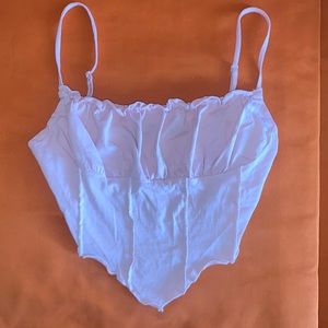 Light pink cropped tank top from shein size medium